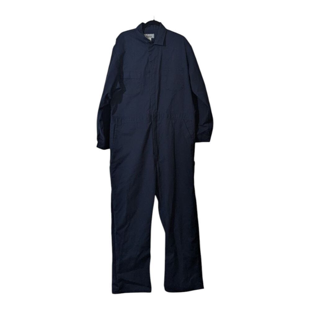 VTG 1970’s SEARS Roebucks Coveralls USA Jumpsuit Workwear Blue 50 Tall E